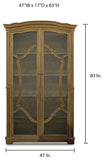 Primitive Collections Regal Glass Cabinet PC111118610 Brown