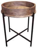 Primitive Collections Barrel Side Table PC191001810 Brown
