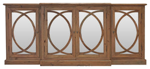 Primitive Collections Mirror Overlay Cabinet PCIMG605310 Brown