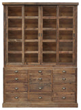 Primitive Collections Salvaged Pine Display Cabinet PC2012090410 Brown