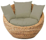 Primitive Collections Summer Sage Lounge With Cushions PCLT22310 Natural/Green Dark