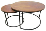 Primitive Collections Nova Nesting Coffee & side Table -- Sold as a Set PC160809010 Brown