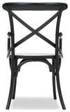 Primitive Collections Saloon Arm Dining Chair - Set of 2 PC2048BLK10 Black