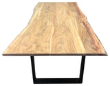 Primitive Collections Lenox Live Edge Dining Table PC201203510 Brown