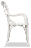 Primitive Collections Saloon Arm Dining Chair - Set of 2 PC2048WH10 White