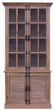 Primitive Collections Glass Casement French Cabinet PC201303037NAT10 Brown