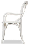 Primitive Collections Saloon Arm Dining Chair - Set of 2 PC2048WH10 White