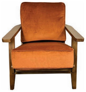 Primitive Collections Sebago Metro Chair Burnt Orange PC1200BO10 Orange