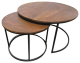 Primitive Collections Nova Nesting Coffee & side Table -- Sold as a Set PC160809010 Brown