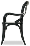 Primitive Collections Saloon Arm Dining Chair - Set of 2 PC2048BLK10 Black