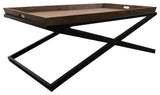 Primitive Collections Monaco Square Tray Top Coffee Table PC191022610 Brown