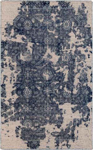 Surya Hoboken Handmade 2' X 3' Wool Rug - Modern Design, Lightweight, Durable, Perfect For Any Room! Slate Wool Hoo1000-23