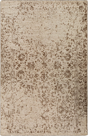 Surya Hoboken Handmade 2' X 3' Wool Rug - Modern Design, Lightweight, Durable, Perfect For Any Room! Dark Brown Wool Hoo1006-69