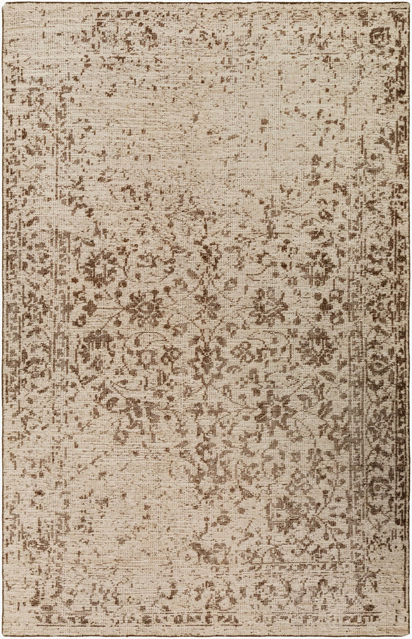 Surya Hoboken Handmade 2' X 3' Wool Rug - Modern Design, Lightweight, Durable, Perfect For Any Room! Dark Brown Wool Hoo1006-69