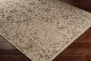 Surya Hoboken Handmade 2' X 3' Wool Rug - Modern Design, Lightweight, Durable, Perfect For Any Room! Dark Brown Wool Hoo1006-69