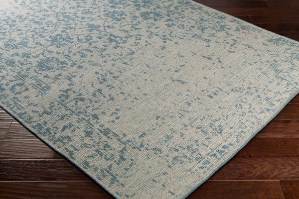 Surya Hoboken Handmade 2' X 3' Wool Rug - Modern Design, Lightweight, Durable, Perfect For Any Room! Light Blue Wool Hoo1008-69