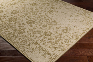 Surya Hoboken Handmade 2' X 3' Wool Rug - Modern Design, Lightweight, Durable, Perfect For Any Room! Olive Wool Hoo1010-913