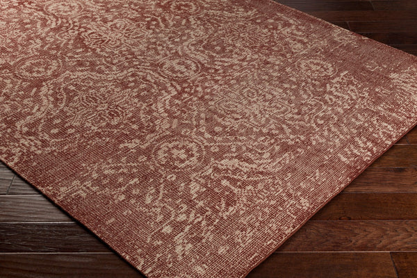 Surya Hoboken Handmade 2' X 3' Wool Rug - Modern Design, Lightweight, Durable, Perfect For Any Room! Burgandy Wool Hoo1011-69