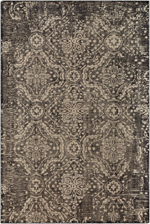 Surya Hoboken Handmade 2' X 3' Wool Rug - Modern Design, Lightweight, Durable, Perfect For Any Room! Black Wool Hoo1012-913