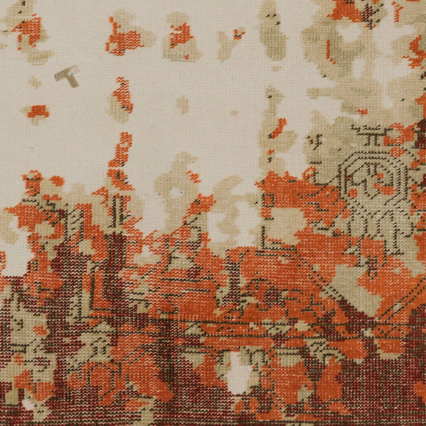 Surya Hoboken Handmade 2' X 3' Wool Rug - Modern Design, Lightweight, Durable, Perfect For Any Room! Orange Wool Hoo1019-23