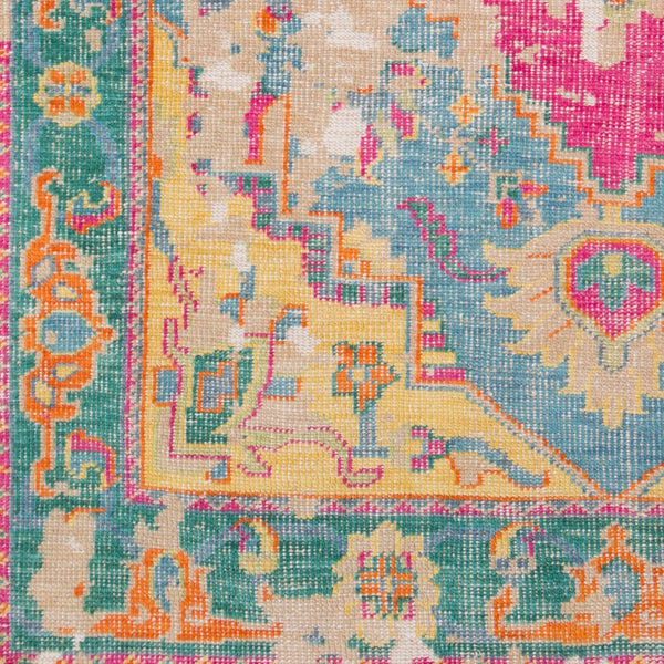 Surya Hoboken Handmade 2' X 3' Wool Rug - Modern Design, Lightweight, Durable, Perfect For Any Room! Teal Wool Hoo1020-69