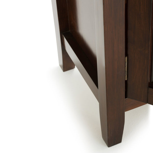 English Elm Artisan Low Storage Cabinet - Handcrafted Solid Wood In Russet Brown - Versatile & Elegant Design B136P159469