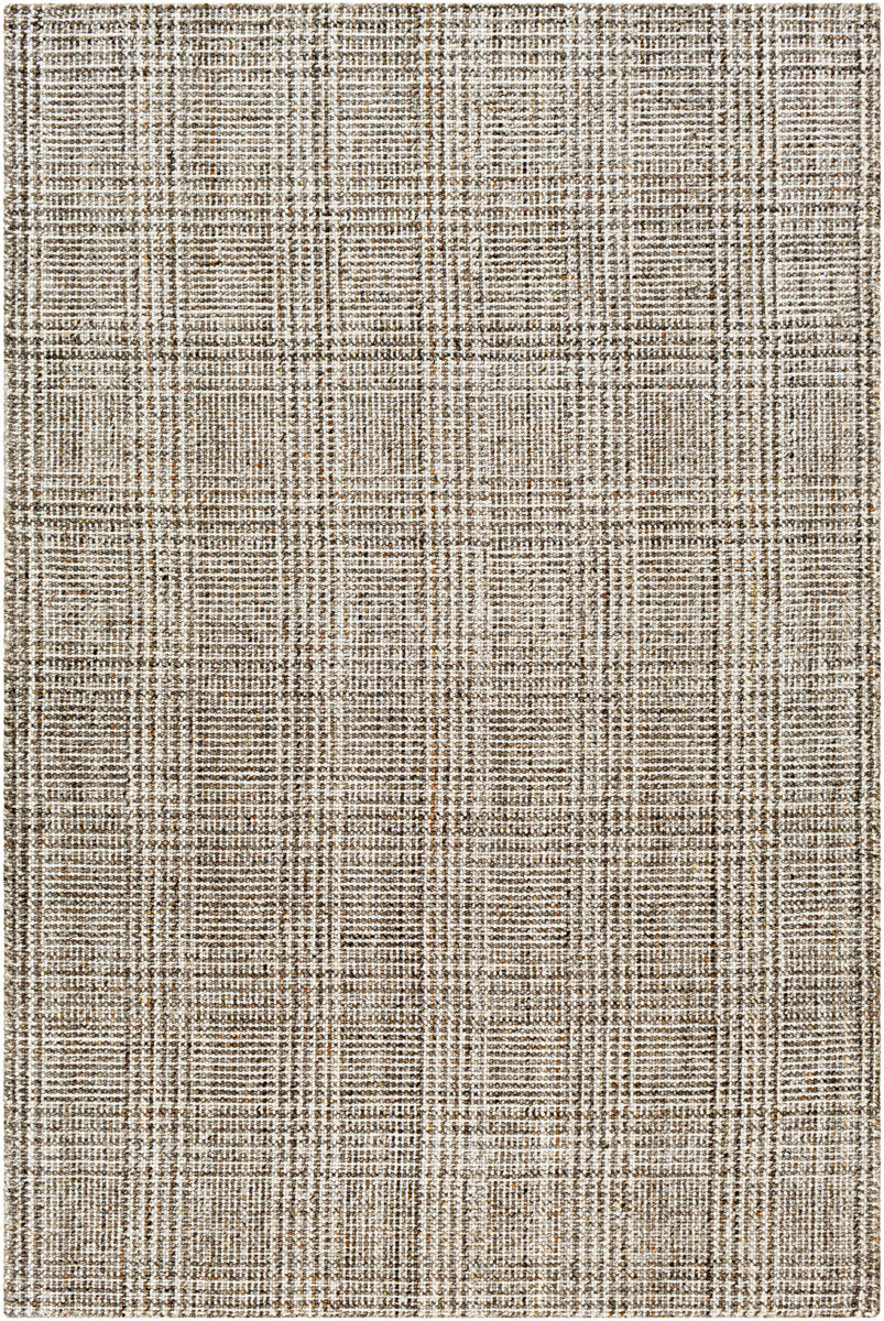 Hope HOP-2300 9' x 12' Handmade Rug HOP2300-912  White, Medium Gray, Taupe, Brown, Light Brown Surya