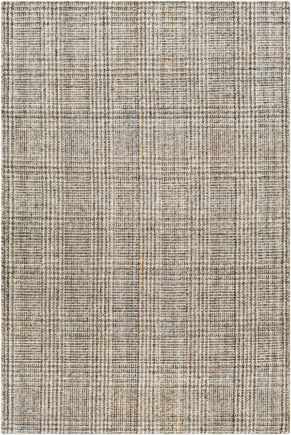 Hope HOP-2300 9' x 12' Handmade Rug HOP2300-912  White, Medium Gray, Taupe, Brown, Light Brown Surya