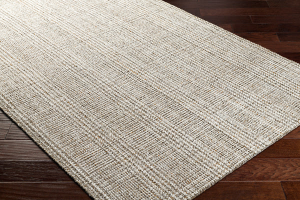 Hope HOP-2300 9' x 12' Handmade Rug HOP2300-912  White, Medium Gray, Taupe, Brown, Light Brown Surya