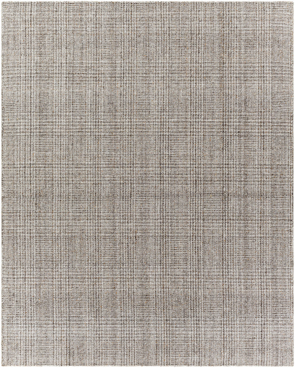 Hope HOP-2300 8' x 10' Handmade Rug HOP2300-810  White, Medium Gray, Taupe, Brown, Light Brown Surya