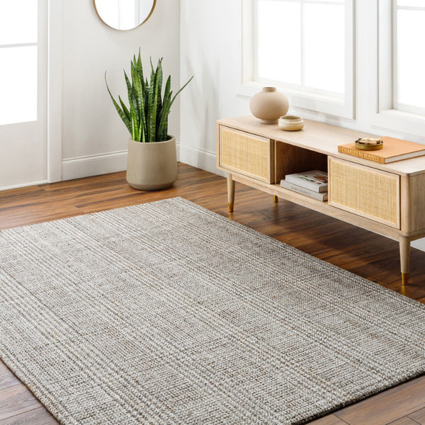 Surya Hope Hop-2300 Eco-friendly Hand Loomed 2' X 3' Area Rug - Unique Texture For Modern Spaces! White Recycled Pet Yarn Hop2300-268