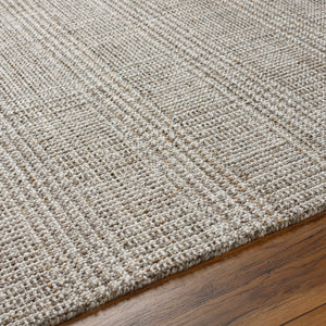 Hope HOP-2300 9' x 12' Handmade Rug HOP2300-912  White, Medium Gray, Taupe, Brown, Light Brown Surya