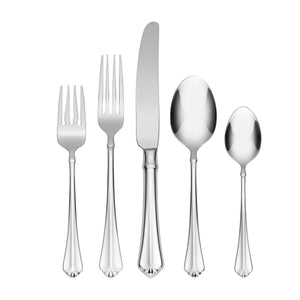 Lenox Oneida Juilliard 5 Piece Fine Flatware Place Setting, Service for 1 Metallic, STAINLESS METAL 2273005A