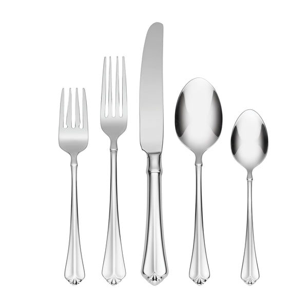 Lenox Oneida Juilliard 53 Piece Fine Flatware Set Metallic, STAINLESS METAL 2273053AL20