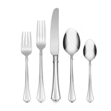 Oneida Juilliard 53-Piece Stainless Steel Flatware Set, Mirror Finish, Dishwasher Safe