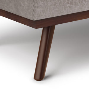 English Elm Owen Lift Top Coffee Table Ottoman - Distressed Grey Vegan Leather, Ample Storage & Versatile Design B136P159167-GIGA