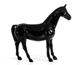 VIG Furniture Modrest Black Full Size Horse Sculpture VGTHSV-001-BLK