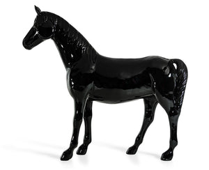 VIG Furniture Modrest Black Full Size Horse Sculpture VGTHSV-001-BLK