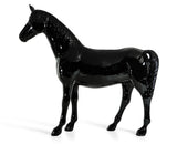 Modrest Black Full Size Horse Sculpture