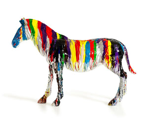 VIG Furniture Modrest Large Rainbow Zebra Sculpture VGTHTH-171