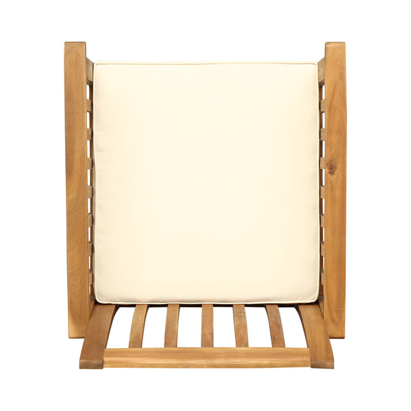 English Elm Christopher Knight Home® - CASA Acacia Dining Chair Set with Water-Resistant Cushions, Durable Solid Wood Patio Seating, Stylish Slat Design Brown 61720.00