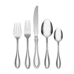 Lenox Oneida American Harmony 45 Piece Everyday Flatware Set, Service for 8 Metallic, STAINLESS METAL 2905045HL20