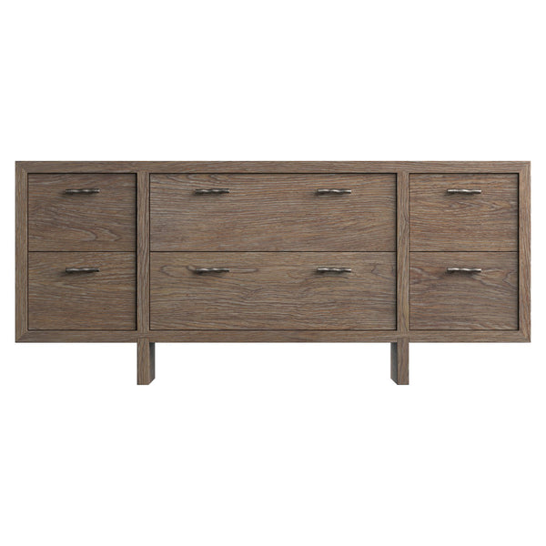 Bernhardt Bernhardt Casa Paros 76" Dresser In Playa White Oak — Rustic-Modern Floating Design, 6 Soft-Close Drawers 317052