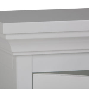 English Elm Avington - Contemporary Pure White Single Door Wall Cabinet With Adjustable Shelf For Versatile Storage B136P158502