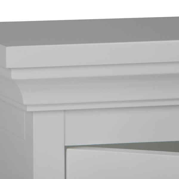 English Elm Avington - Contemporary Pure White Single Door Wall Cabinet With Adjustable Shelf For Versatile Storage B136P158502