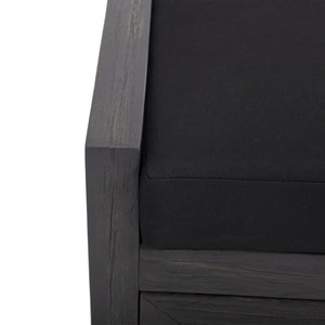 English Elm Christopher Knight Home® - Storage Bench Acacia Wood with Water-Resistant Padded Seat, Rustic X-Frame Shoe Organizer with 2 Doors and Shelves 66470.00DGRYBLK