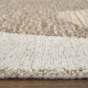 Feizy Rugs Pollock Hand-tufted Wool/Nylon Area Rug - Contemporary Geometric Design, Stain-resistant, Durable Brown,Tan,Ivory Wool,Nylon Plk8951fbrnbgej00