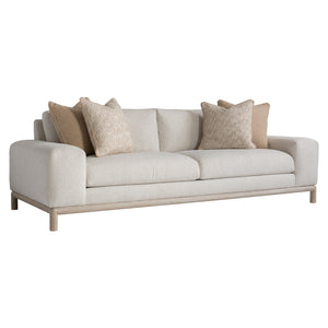 Bernhardt Hadley Fabric Sofa White,Cream Fabric P6287A