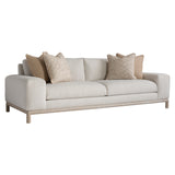 Hadley Oversized Fabric Sofa with Exposed Wood Frame & Plush Cushions, 94