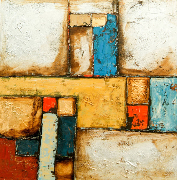 Surya Wall Decor Hpo-5006: Stunning 32” X 32” Framed Art For Elegant Home Interiors, Usa-made Main, Red Canvas Hpo5006-3232